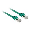 Sharkoon Patchkabel SFTP, RJ-45, mit Cat.7a Rohkabel (grün, 2 Meter)