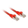 Sharkoon Patchkabel SFTP, RJ-45, mit Cat.7a Rohkabel (raudona, 10 Meter)