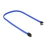 Sharkoon Sata III Kabelis 90° sleeve (blau, 45 cm)