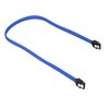 Sharkoon Sata III Kabelis sleeve (blau, 30 cm)