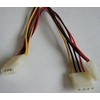 Sharkoon Sata Y Stromaadapter 4P Molex 0,15m bk - Skaitmeninis - Srovės / maitinimo šaltinis