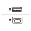 Sharkoon USB 2.0 Kabelis, USB-A Stecker > Mini-USB Stecker (juodas, 2,0 Meter, doppelt geschirmt)