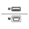 Sharkoon USB 2.0 Kabelis, USB-A Stecker > Mini-USB Stecker (juodas, 2,0 Meter, doppelt geschirmt)