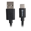 Sharkoon USB 2.0 Kabelis, USB-A Stecker > USB-C Stecker (juodas, 0,5 Meter)