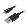 Sharkoon USB 2.0 Kabelis, USB-A Stecker > USB-C Stecker (juodas, 0,5 Meter)