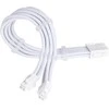 SilverStone maitinimo prailginimo kabelis SST-PP07E-EPS8W-V2, EPS 12V 8pin (4+4) (baltas, 30cm)