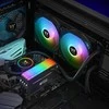 Thermaltake Floe RC240 CPU ir atminties AIO skysčio aušintuvas, aušinamas vandeniu (juodas)