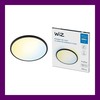 Lubinis šviestuvas Išmanusis LED šviestuvas WiZ SUPERSLIM, 32W, 2700-6500K, 3800lm, juodos sp, Ø55x2,8cm