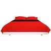 131553 Double-sided Quilted Bedspread Raudona and Juodas 220x240 cm