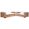 Sofa 15 d. sofų komplektas, natūralus ratanas