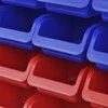 2 Įrankių Sienelės su Plastikinėmis Dėžutėmis, Mėlyna ir Raudona