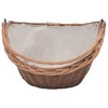 286988 Firewood Basket with Handle 60x44x55 cm Natural Willow