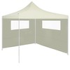3070413 gazebo sidewall with windows 6x2 m cream (315302)