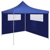 3070414 gazebo sidewall with windows 6x2 m mėlynas (315303)