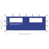 3070414 gazebo sidewall with windows 6x2 m mėlynas (315303)