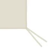 Šoninė pavėsinės siena su langais, kreminės spalvos, 4x2m