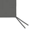 Šoninė pavėsinės siena su langais, antracito spalvos, 4x2m
