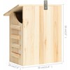 314820 Bat House Solid Firwood 30x20x38 cm