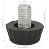315594 Adjustable Furniture Feet M8 18 pcs Juodas
