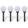 Lauko LED šviestuvai takeliui, 4vnt, 15cm, įsmeigiami