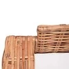 Trivietė sofa, natūralus ratanas