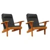 Adirondack kėdės pagalvėlės, 2vnt., juodos, oksfordo audinys