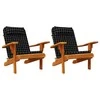 Adirondack kėdės pagalvėlės, 2vnt., oksfordo audinys, languotos