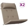 Adirondack kėdės pagalvėlės, 2vnt., taupe, oksfordo audinys