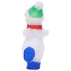 Akrilinė kalėdinė LED dekoracija sniego senis, 30cm