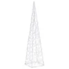 Akrilinė LED dekoracija kūgis, mėlynos spalvos, 60cm