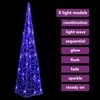 Akrilinė LED dekoracija kūgis, mėlynos spalvos, 60cm