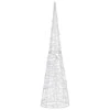 Akrilinė LED dekoracija piramidė, mėlynos spalvos, 120cm