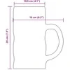 Alaus bokalai su rankena, 6vnt., 1000 ml, stiklas