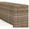 Sofa Aštuonių dalių trivietės sofos komplektas, ratanas