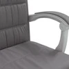 Atlošiama biuro kėdė, pilkos spalvos, dirbtinė oda