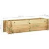 Aukštas lovelis daržovėms, 120cm, impregnuota pušies mediena