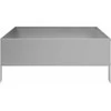 Aukštas sodo lovelis, 100x100x25cm, galvanizuotas plienas