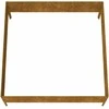 Aukštas sodo lovelis, 100x100x41cm, Corten plienas