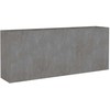 Aukštas sodo lovelis, 200x40x80cm, Corten plienas