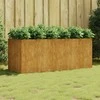 Aukštas sodo lovelis, 200x80x80cm, Corten plienas