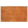 Aukštas sodo lovelis, rūdžių, 400x80x45cm, Corten plienas