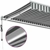 Automatinė ištraukiama markizė, antracito ir balta, 450x350cm