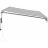 Automatinė ištraukiama markizė, antracito ir balta, 350x250cm