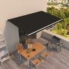 Automatinė ištraukiama markizė, antracito spalvos, 500x350cm