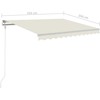 Automatinė ištraukiama markizė, kreminės spalvos, 350x250cm