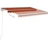 Automatinė ištraukiama markizė, oranžinė ir ruda, 300x250cm