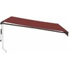 Automatinė ištraukiama markizė su LED, bordo spalvos, 400x300cm