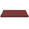 Automatinė ištraukiama markizė su LED, bordo spalvos, 400x300cm
