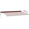 Automatinė ištraukiama markizė su LED, bordo spalvos, 600x350cm