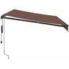 Automatinė ištraukiama markizė su LED, ruda, 350x250cm